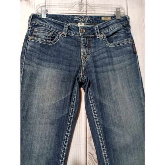 Silver Jeans Ladies 28 Aiko Capri‎ Classic Wash - Picture 3 of 9